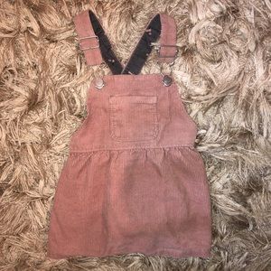 Zara baby pink courdory dress